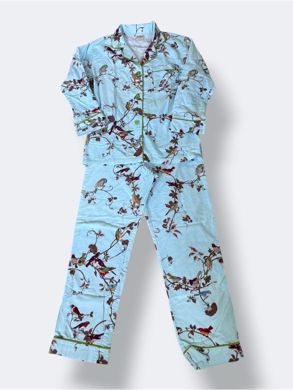 BedHead Bird Print Flannel Pajamas